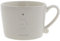 Bastion Collections Tasse, Becher LOVE MEETS YOU grau für 300ml Keramik