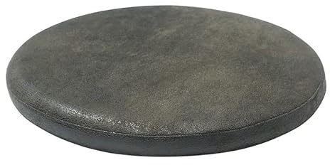 Stuhlkissen Sitzkissen mit Reißverschluss, Wildleder Sitzauflage für Innen Büro Wohnzimmer, Gefüllte Gedächtnisschaum, rutschfest, Rund, Wasserdicht, Vintage Farbe, Dick 4cm,7,30cm