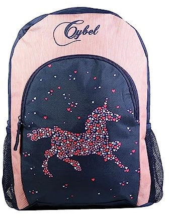 Bagtrotter Rucksack 37 cm mit Tasche Cybel Pferd Einhorn Blau