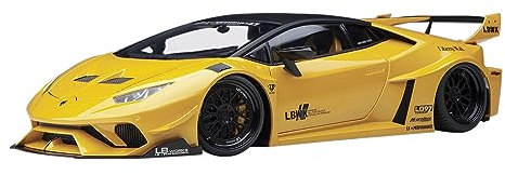 AUTOart kompatibel mit Liberty Walk LB-Works Silhouette Lamborghini Huracan GT 2019 gelb metallic Modellauto 1:18