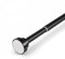 Extendable Shower Curtain Rail 55-85cm,Stainless Steel Shower Curtain Pole Curtain Tension Rod No Drilling Adjustable Shower Rail Telescopic Shower Pole for Bath,Closet,Wardrobe,Kitchen Black