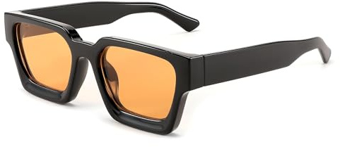 FEISEDY Square Sonnenbrille Chunky Brille Trendy Dickes Rahmen B2385 | UV400 Schutz für Herren Damen