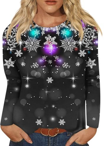 T-shirt Crop Top Épaule Dénudée Femme Rouge Noël Chemise Col Mao Rose Pale Top Blanc Bohème T-shirt Noir Sweat avec Oreilles Chemisier Rose Sexy Tunique