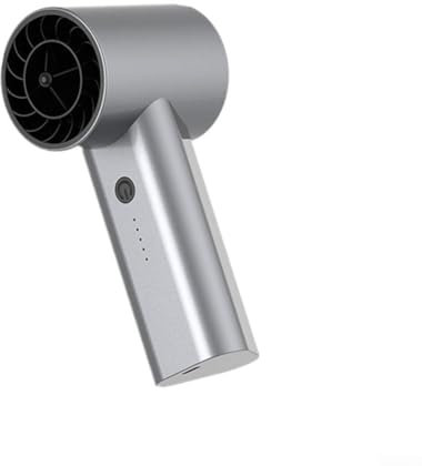Mini ventilador violento turbo ajustable 100000RPM Turbo Jet ventilador de mano ventilador de motor sin escobillas (gris)