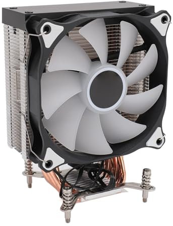 Cuifati CPU-Luftkühler, 230 W, TDP, 3-polig, 12 VDC, 1500 U/min, Hydraulischer Lager-CPU-Kühler mit 120 Mm 22 DB Geräuscharmem Lüfter für LGA 2011 Motherboard