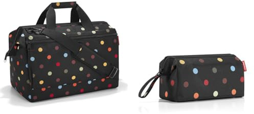 reisenthel Allrounder L Pocket Vielseitige Doktortasche für Reise, Arbeit und Freizeit Mit praktischer Trolley-Aufsteckfunktion, Farbe:dots & travelcosmetic 26 x 18 x 13,5 cm 4 Liter dots