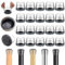 40 Stück Stuhlbeinkappen, Filzgleiter für Stühle 14-20mm Verdickte Stuhlbeinschoner Stuhlsocken für Rund Stuhlbeine zum Schutz von Böden(Klein, Transparent)