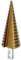QWORK® M35 HSS Broca escalonada de cobalto de 4-32 mm, broca cónica robusta para acero inoxidable/hierro/aluminio/plástico/madera - vástago triangular de 10 mm