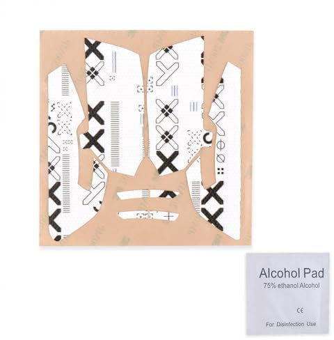 Cool Patterns Textures Grip Tape Compatible for Razer Viper/Viper Ultimate Gaming Mouse (White)