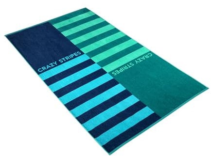 Vossen Damen & Herren Crazy Stripes Blue 100 x 180 cm