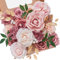 Serwalin Artificial Flowers Wedding Dusty Rose Flowers Silk Flowers Fake Cake Flowers for Festivals Wedding Bouquets Centerpieces Cake Decor Baby Shower Home Decor