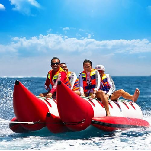 Hlixzoy Schlauchboot Motorboot, Wasserfreizeit-Bananenboot, Kajak, Große Surfausrüstung, Marine-Vergnügungsausrüstung,10 People