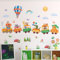 HaoFuJi Wandtattoo Kinderzimmer Waldtiere Junge Mädchen Tiere Dschungel Deko Wandsticker Elefant Giraffe Wandaufkleber Wanddeko Schlafzimmer Babyzimmer Wandbild Kinder Aufkleber Safari Tapete