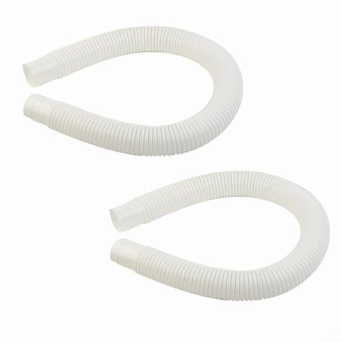 2 Stück Pool Skimmer Schlauch Ersatz für Intex 10531,4,0 x 76,2 cm, für oberirdisches Schwimmbad-Skimmer-Schlauchrohr-Ersatzteil, Weiß