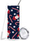 Mularoka Isolierter Edelstahlbecher mit Weihnachtsmotiven, Weihnachtsmotiv, 590 ml, doppelwandig, vakuumisoliert, mit Deckel, lässiger Isolierbecher für Zuhause, Büro, hält heiß und kalt