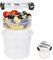 XUEYEGONGJI Joghurt -Töpfe über Nacht Hafer Glas mit Deckel 600 ml Übernachtung Hafer Behälter Joghurt Pot für Frühstückstöpfe mit Löffel für Obstsalatbrei Tasse