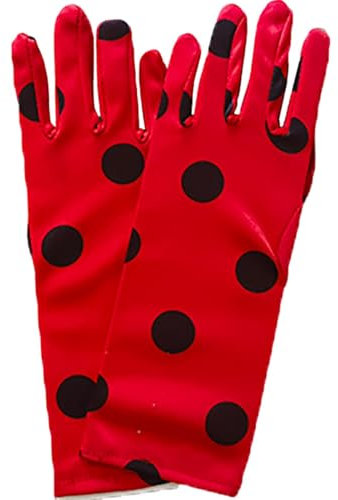 scyca Partyhandschuhe für Kinder,Marienkäferhandschuhe für Kinder - Tea Party Marienkäfer Handschuhe - Weiche, atmungsaktive, niedliche, kreative Kleid-Handschuhe, Halloween-Party für Teeparty,