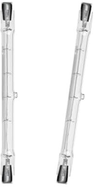 LISOCLU R7S Halogenlampen 100W 200W 300W 400W 1000W 1500W Sicherheitslampe 4000lm Warmweiß 2800K 110V 78mm 118mm 189mm 254mm 360 Grad dimmbar Lig(2 Stück) 118 MM-1000 Watt