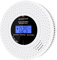 iMeistek Wireless Interlinked Combination Smoke and Carbon Monoxide Alarm,Smoke Alarms and Carbon Monoxide detectors with Real Time Display LCD,10 Years Life, Battery Powered,1PCS