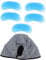 Healeved 1pc Ice Pack Hat for Cooling Relief Therapy for Headaches Leak Design for Targeted Temperature Grey
