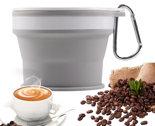 Tasse de voyage pliable, tasses pliantes pour voyage, tasse pliante portable réutilisable en silicone | Gobelet extensible anti-fuite avec pour l'extérieur et le camping