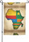 Drapeau du Congo Map02 - Drapeau de jardin double face - 30,5 x 45,7 cm - Pour extérieur, cour, printemps, ferme, pelouse, patio