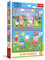 Trefl – 2in1 Puzzle: Peppa Pig, Peppa auf dem Spielplatz - 2 x 24 Teile, Set aus Zwei Puzzles für Kinder ab 3 Jahren