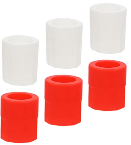 Cabilock 6pcs Silicone Shot Glass Ice Molds Ice Cube Mould Ice Cube Tray Reusable Easy Release Ice Mold for Cocktails