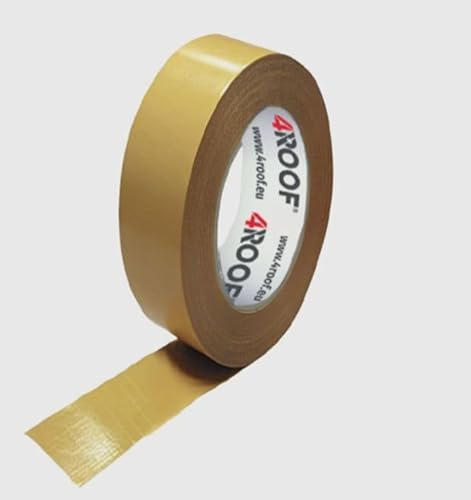 4ROOF IZOTAPE MIX Doppelseitiges Klebeband zum Verbinden von Dampfsperrfolien 20mm x 25m – Wetterbeständig