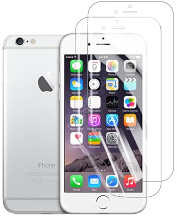 HYVICYROT Protector de Hidrogel Protector para iPhone 6/6s, 2 Piezas TPU Protectores de Pantalla HD Transparente Suave (NO vidrio templado)
