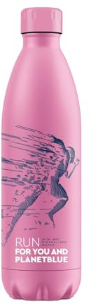 BWT Climate Bottle World Water Day - Farbe: Pink | Wasserflasche | Sport Trinkflasche | Flasche aus Metall | Thermosflasche 500ml aus Edelstahl | auslaufsicherer Drehverschluss