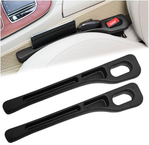 Audasi 2PCS Vehicle Mounted Gap Leak Proof Filling Strip, Car Seat Gap Filler Organiser Universal Car Seat Gap Plug Storage Car Accessories Leak-Proof Filling Strip For Car SUV Truck(Black)