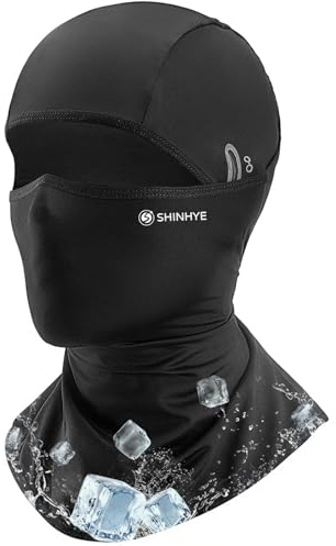 ShinHye Sturmhaube Motorrad Sommer - Sturmhaube Motorrad für Damen und Herren, Kühlung Sturmmaske Atmungsaktiv Balaclava für Outdoor Sports Radfahren, Fahrrad