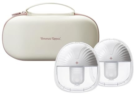 Tommee Tippee Double Wearable Electric Breast Pump Hands-Free | 24mm Flange with Multiple Insert Sizes Included, 9 Suction Levels, USB Rechargeable and Portable, Quiet Operation
