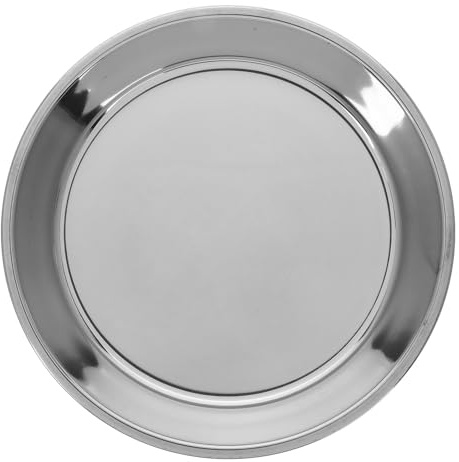 UKIDERY Charcoal Pan BBQ Ash Catcher Plate Stainless Steel for Grill with Large Capacity and Multifunctional Design, Round Korean Style Easy to Clean for Group Gatherings and Outdoor