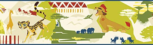 York Wallcoverings Kids III Disney The Lion Guard Bordüre, Grün