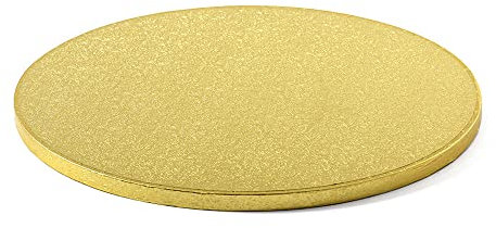 Decora 0931717 Sottotorta Tondo, Cartone, Oro
