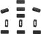RuenTech Verschlussring Kompatibel mit Garmin Forerunner 235 / 735XT Armband, Uhrenarmbänder Silikon Sichere Schleife für Forerunner 235 / 735XT GPS Uhrenarmband Zubehör Armband (11pcs)