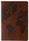 Eccolo Notizbuch, liniert, Flexi-Cover, Weltkarte, 256 linierte Seiten, Medium 5,75 x 21 cm