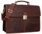 STILORD 'Edward' Leder Aktentasche Herren Vintage - Business Laptoptasche 15,6 Zoll - Große Bürotasche für Dokumente, Laptop & Ordner - Edle Umhängetasche mit Schloss, Farbe:prato - braun