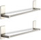 2 x Listel à Crochets TALIDA Acier Inox Autoadhésif avec Patin Adhésif 3M (Longueur: 435 mm/Ø Listel 12 mm) avec 3 Crochets S pour Cuisine et Bain Crochet Portemanteau de SO-TECH®