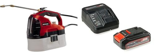Einhell Pulvérisateur à pression sans fil GE-WS 18/35 Li-Solo Power X-Change (li-ion, pompe automatique pour produits phytosanitaires/engrais, réservoir transparent) avec Chargeur et Batterie 2,5Ah