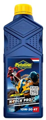 Putoline Motoröl N-TECH® PRO R+ 10W-30 4T 1 Liter Flasche/API SN, JASO MA2 vollsynthetisch