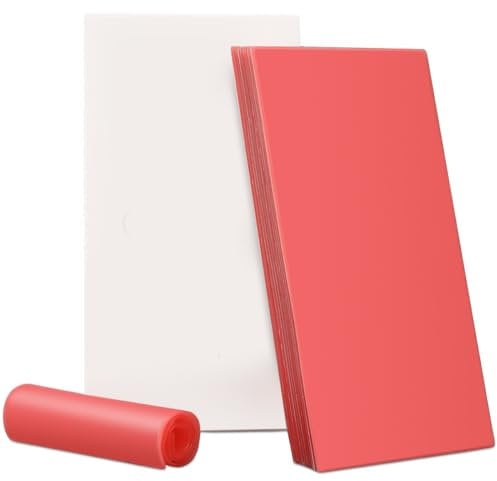 20PCS Dental Base Plate Wax, Cannot be used for dentures Red Utility Bite Wax Sheets Casting Wax Sheet Dentist Dental Lab Supply Modeling