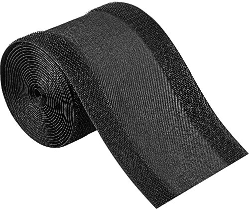 Sahkgye Cable Grip Floor Cable Cover Cords Cable Protector Cable Management Only for Commercial Office Carpet (Black,10 Feet)