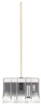 Schneeschaufel Alu Schneeschieber Schneeräumer Winter Schaufel extra massiver 30mm Holzstiel Griff