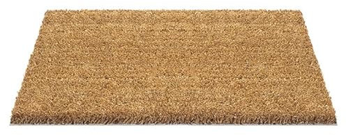 CSN Kokosmatten | Kokos Fussmatte Türmatte | Eingangsmatte Kokosmatte für Innen 100 x 50 cm, Natur