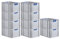 PROREGAL SuperSparSet 10x Eurobox NextGen Color | HxBxT 32x40x60cm | 65 Liter | Griffe blau offen | Verstärkter Boden | Eurobehälter, Transportbox, Transportbehälter, Stapelbehälter