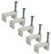 White Flat Cable Clips 18mm- 50 Pieces
