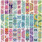 MWOOT 30 Stück Mandala Papier Lesezeichen, Beidseitig Paper Bookmark Set Buch Zubehör for Reading, Schöne Blumen Lesezeichen für Frauen Mädchen, Schu Kleine Geschenke für Schüler Kollegen(15 * 4cm)